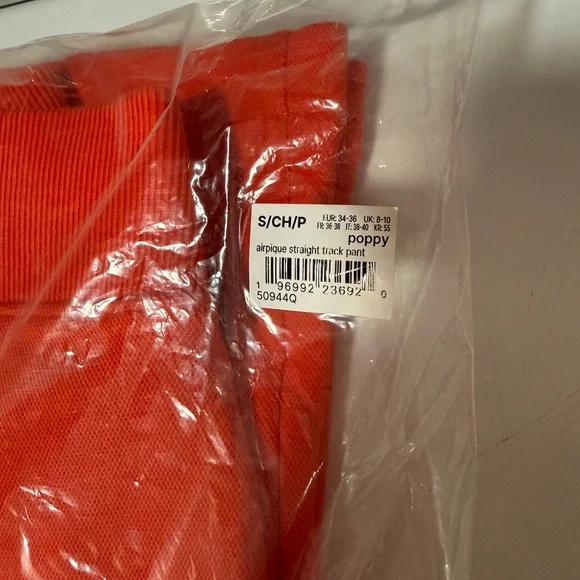 SPANX Red Track Pants with White Piping, Size Small - Picture 6 of 9